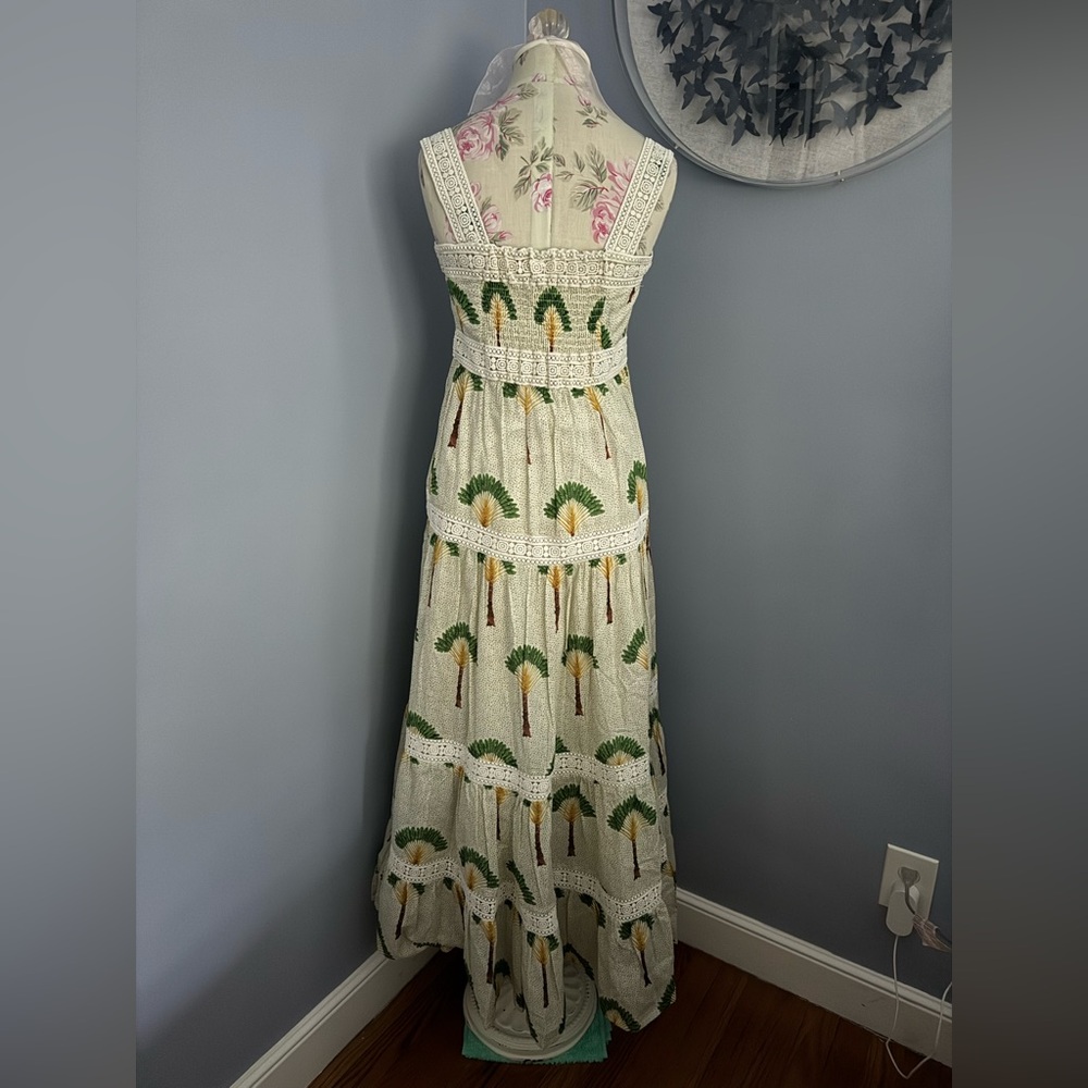 Calypso St. Barth Palm Print Maxi Dress - Picture 3 of 8
